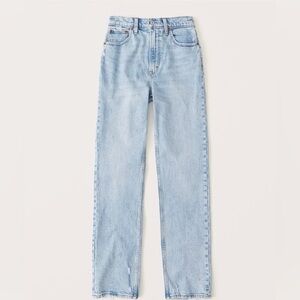 Abercrombie & Fitch Curve Love Ultra High Rise 90s Straight Jean